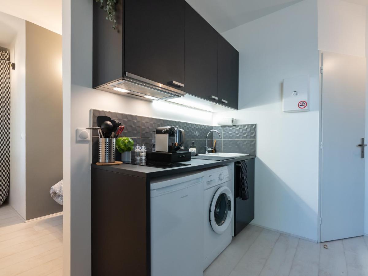 Studio Cosy Proche Lyon Part Dieu Appartement Villeurbanne Buitenkant foto